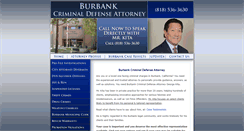 Desktop Screenshot of burbankcriminaldefenseattorney.com