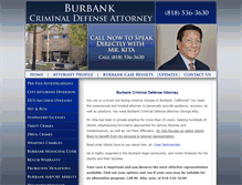 Tablet Screenshot of burbankcriminaldefenseattorney.com